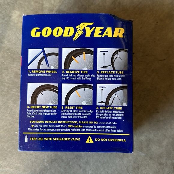 Goodyear Tires 29 in. x 1.9 in. - 2.3 In. Heavy Duty Bike Tube - Picture 2 of 2